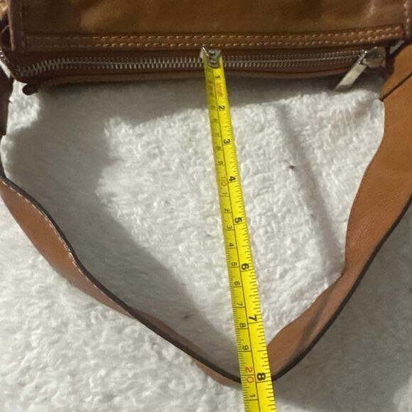 Michael Kors Vintage Leather Minimal Hobo Shoulder Bag single-strap side pockets - Picture 11 of 14